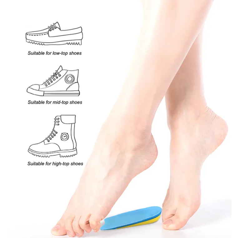 Hælpuder med stødabsorberende gel, U-formet design (2 stk.)