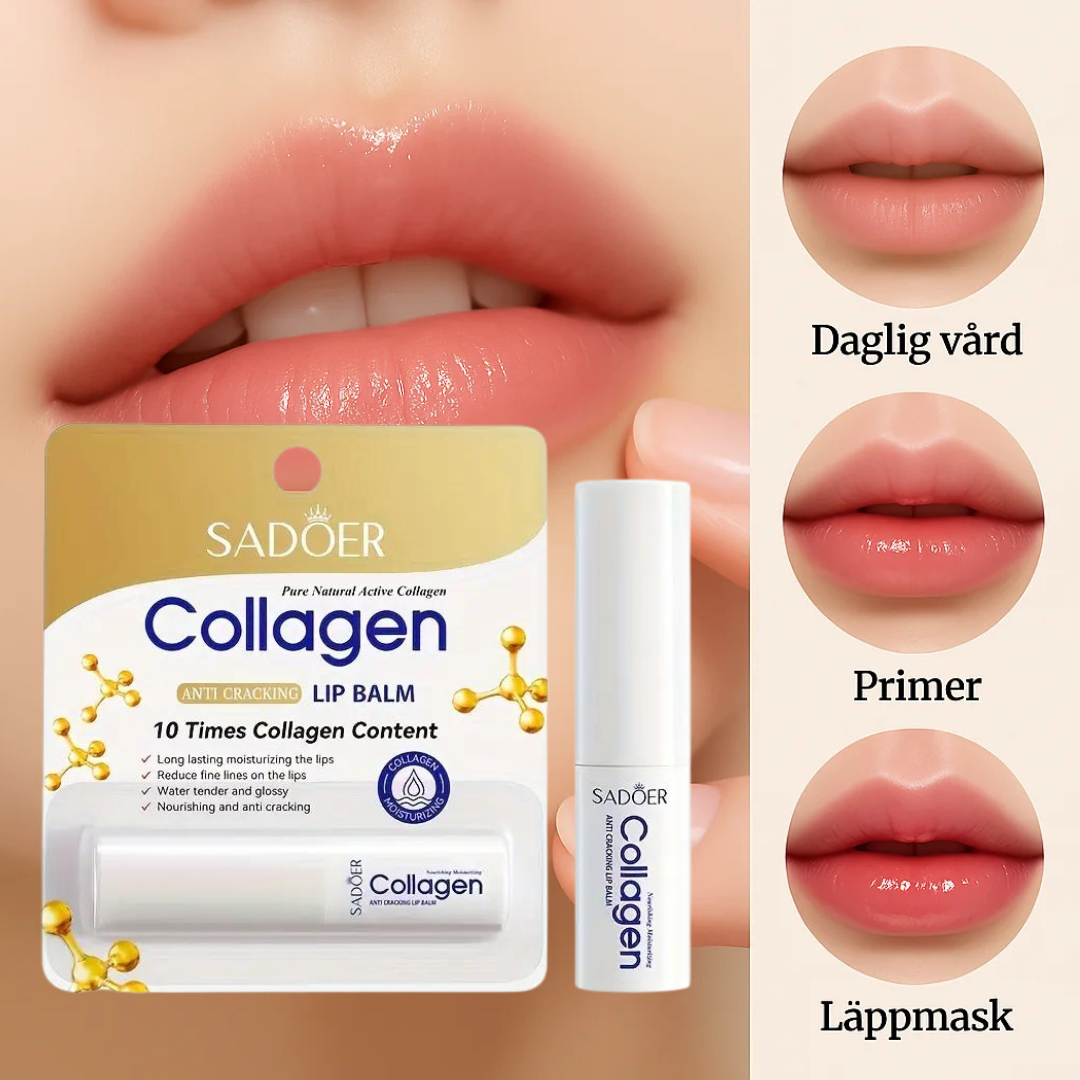 Kollagen læbepomade – Fugter, blødgør og giver glans