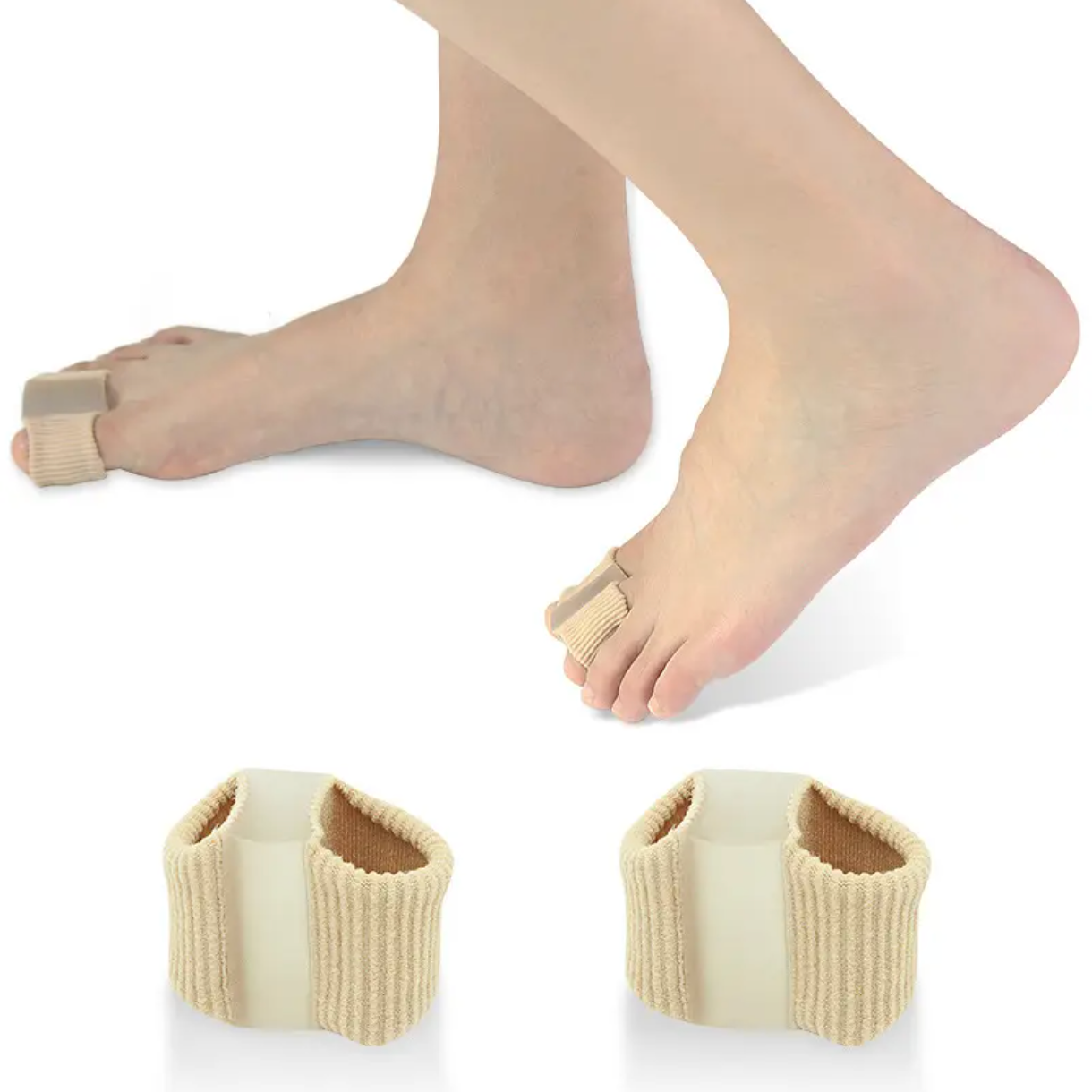 Dobbelt tåseparator (2 stk.), Hallux Valgus