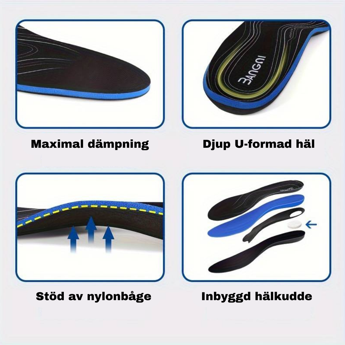 Ergonomiske skoindlæg for støtte og smertelindring