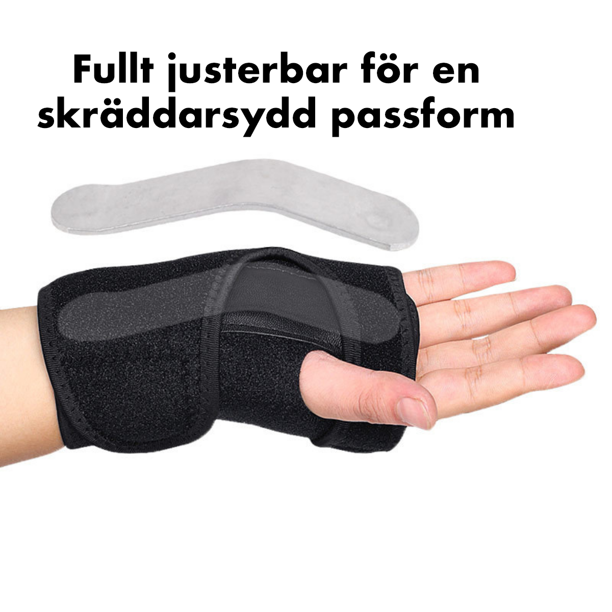 Håndledsstøtte med justerbar støtte