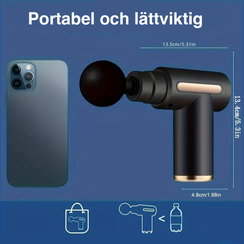 Professionel mini-massagepistol til muskelafslapning