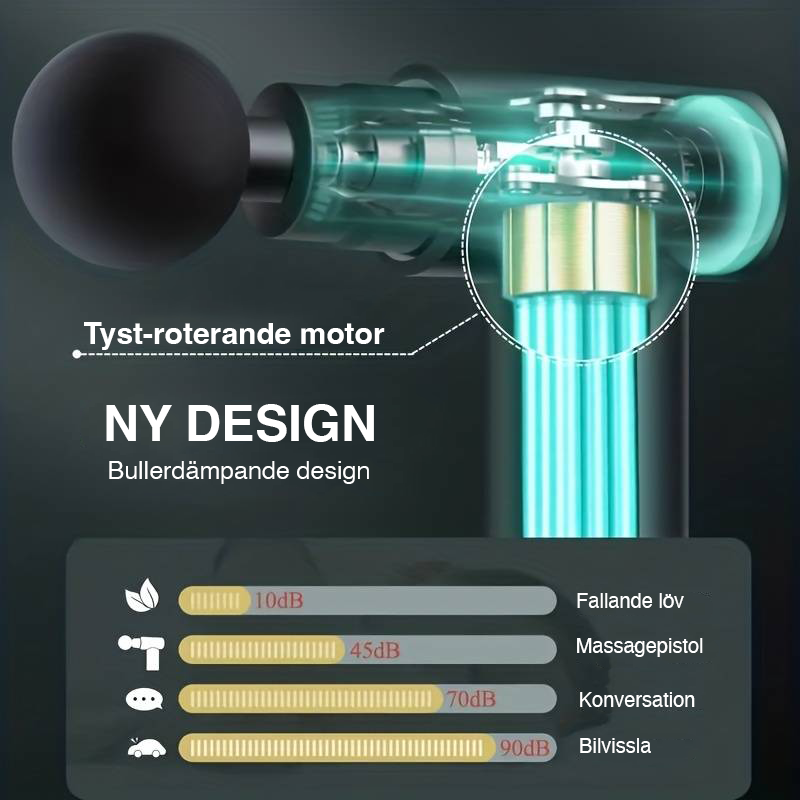 Professionel mini-massagepistol til muskelafslapning