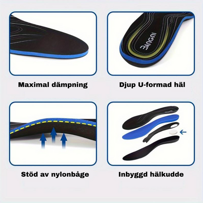 Ergonomiske skoindlæg for støtte og smertelindring