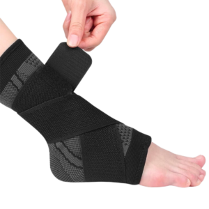 Fotledsstod med stod kompression spannrem 2 1