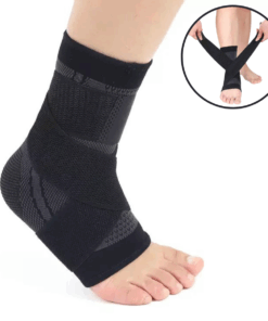 Fotledsstod med stod kompression spannrem