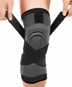 knaskydd med spannrem svart